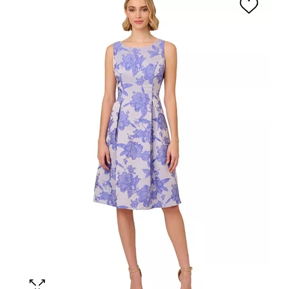 Blue Floral Dress - Picture 1 of 3
